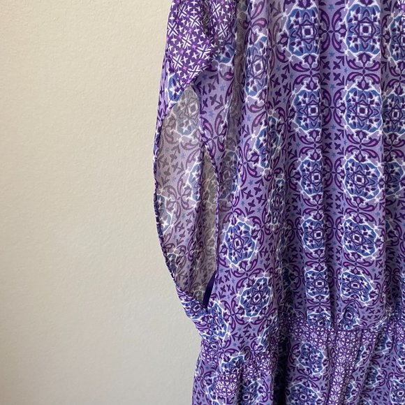 Lane Bryant, Purple Long Spring Dress with slits, Size 22/24 - Picture 2 of 10